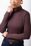Long Sleeve Poloneck Brown (3)