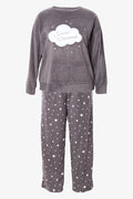 Sweet Dreams Fleece Pyjamas Charcoal