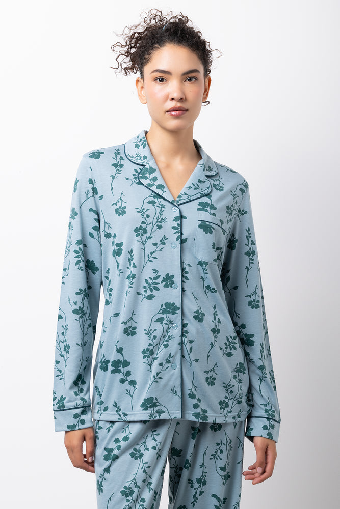 Floral Pyjamas Green