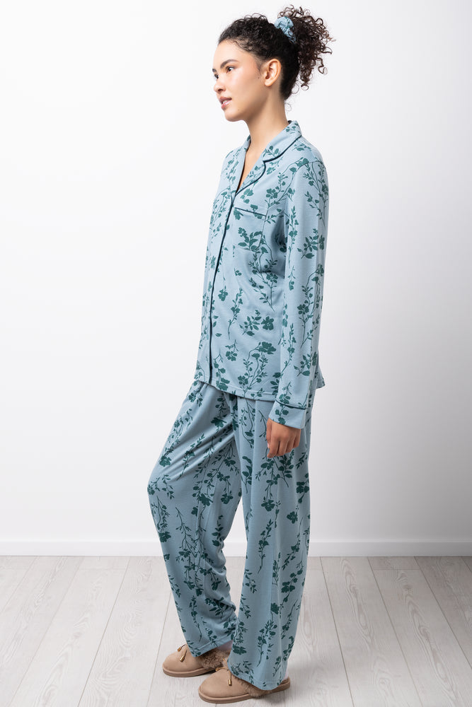 Floral Pyjamas Green (1)