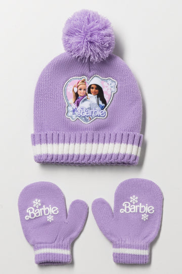 Barbie Hat Set Lilac