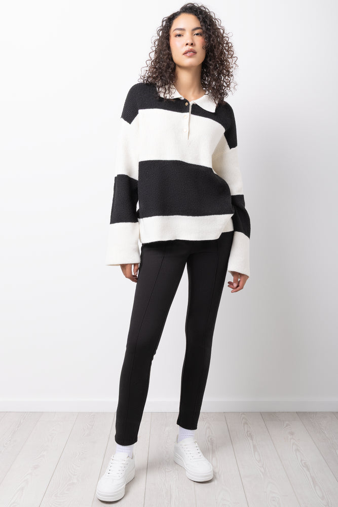 Ponte Leggings Black