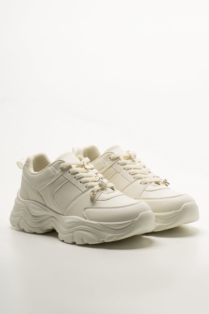 Chunky Charm Trainers White