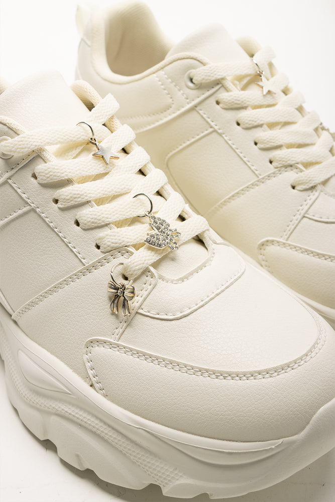 Chunky Charm Trainers White (2)