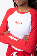 Fitted Long Sleeve T-Shirt Red (3)