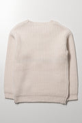 Jumper with 3D Flowers Cream (2)