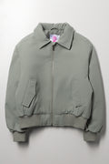Collar Bomber Jacket Green