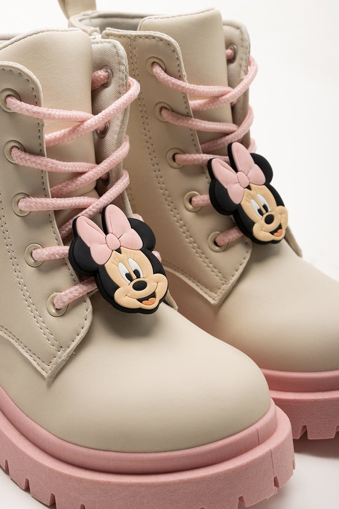 Natural & Pink Minnie Mouse Boots (2)