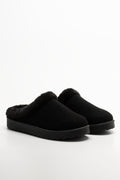 Black Closed Toe Slippers