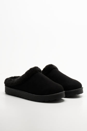 Black Closed Toe Slippers