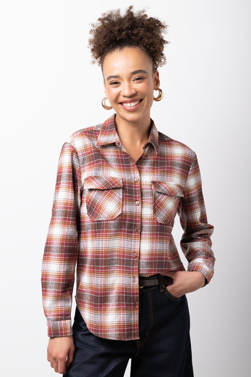 Long Sleeve Flannel Check Shirt