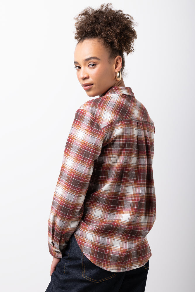 Long Sleeve Flannel Check Shirt (2)