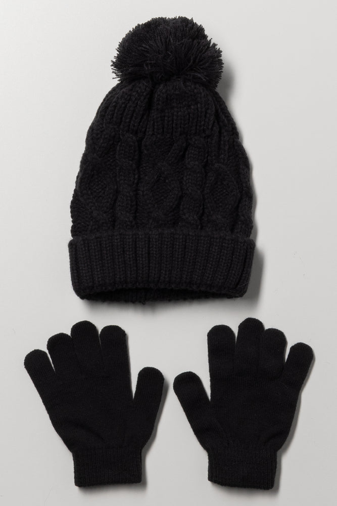 Beanie Set Black