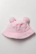 Fur Bucket Hat Pink