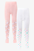 2 Pack Tights Mulitcolour