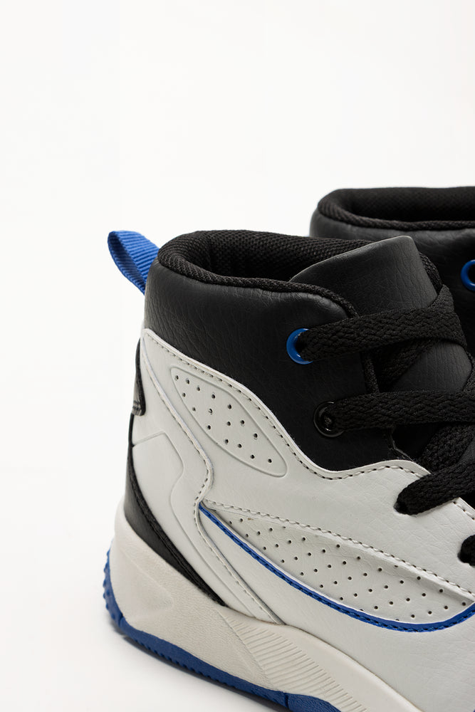Basketball High Top Sneakers White (3)