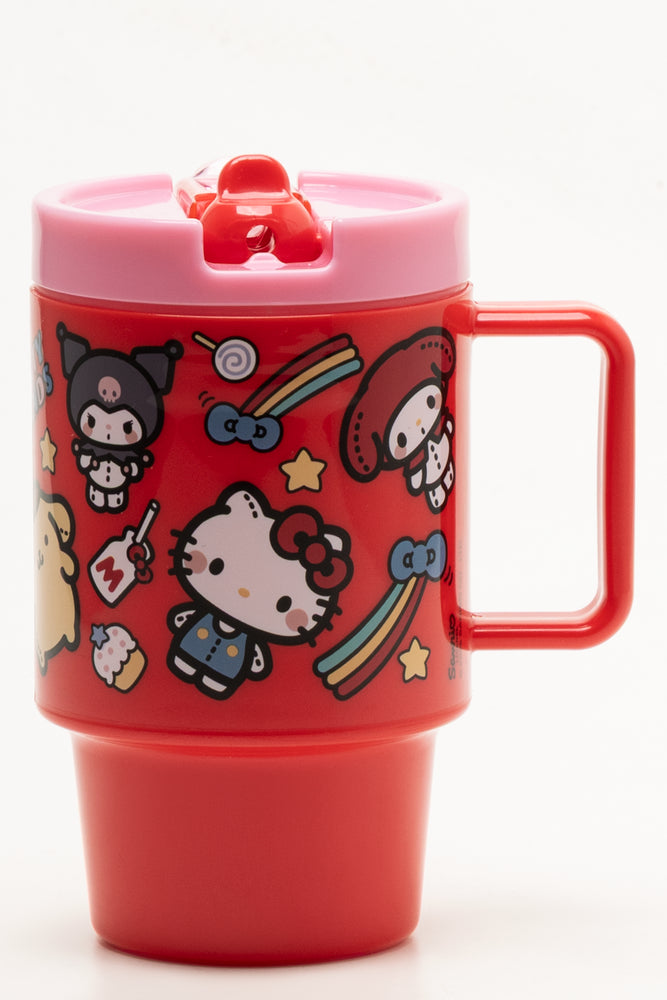 Pink Hello Kitty Character Travel Mug