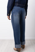 Straight Baggy Jeans With Turn-up (2)