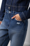 Straight Baggy Jeans With Turn-up (3)