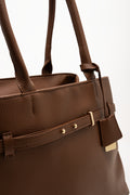 Buckle Handbag Brown (3)