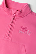 Quarter Zip Tracktop Pink (1)