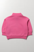Quarter Zip Tracktop Pink (2)