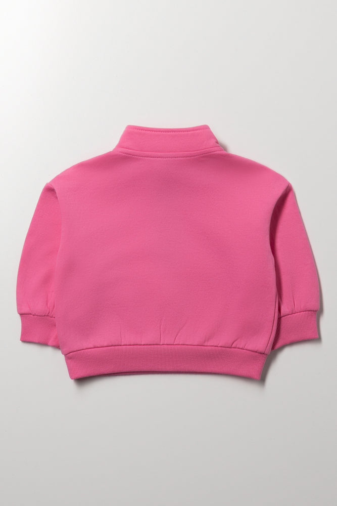 Quarter Zip Tracktop Pink (2)