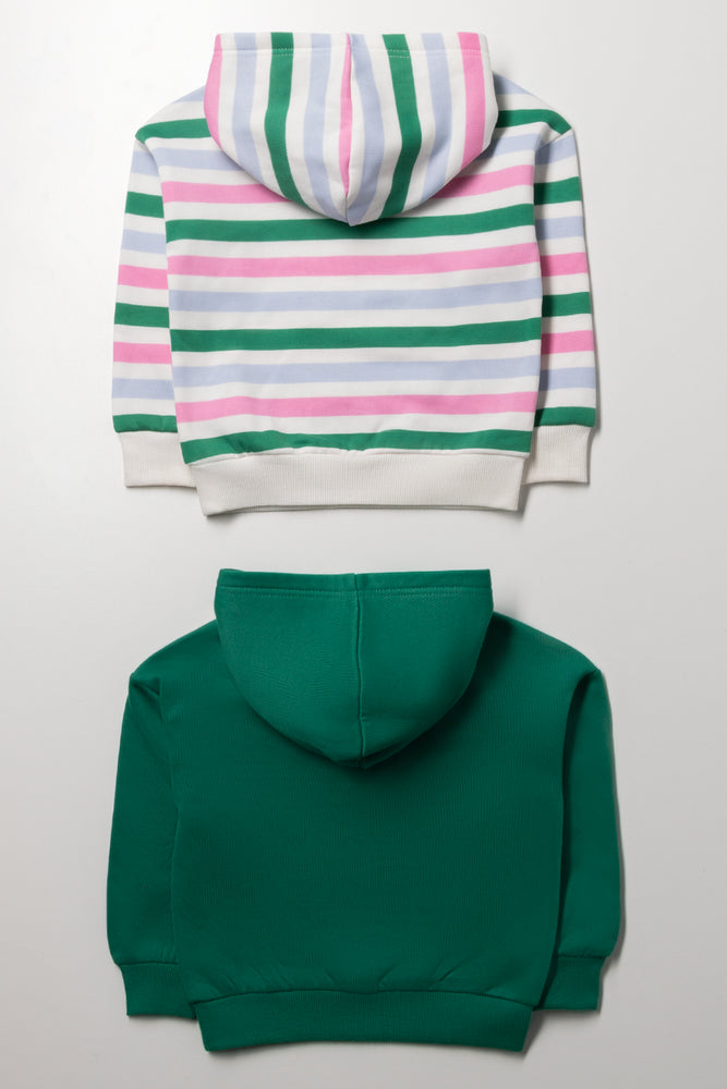 2 Pack Stripe Tracktops Green (2)