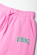 Wide Leg Trackpants Pink (1)