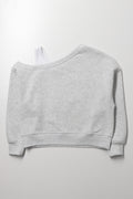 Grey Oversized NYC Off Shoulder Top (2)