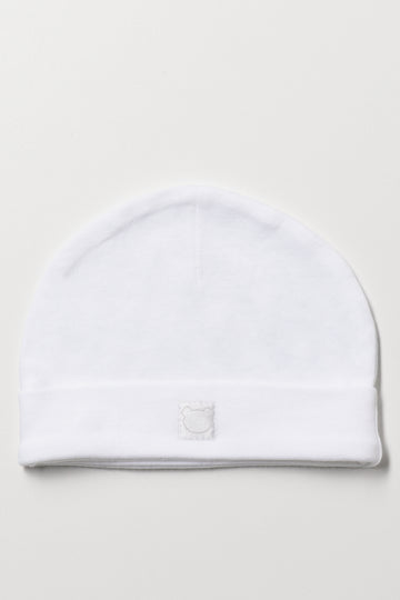 White Newborn Cotton Cap