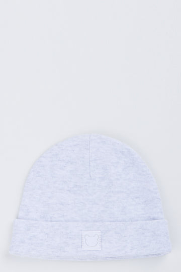 Grey Bear Beanie Hat