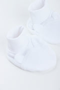 White Newborn Baby Booties (1)