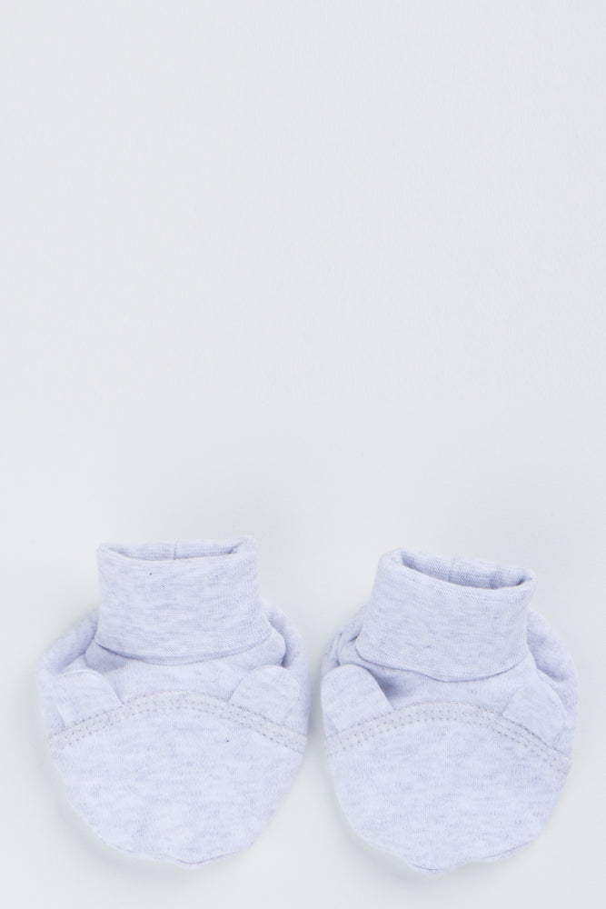 Grey Baby Booties