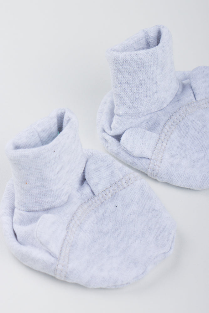 Grey Baby Booties (1)