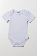 Grey Short Sleeve Baby Bodyvest