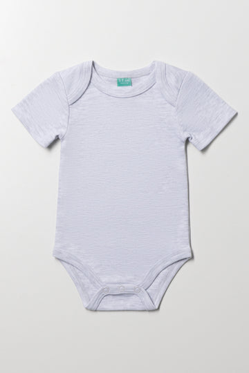 Grey Short Sleeve Baby Bodyvest
