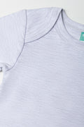 Grey Short Sleeve Baby Bodyvest (1)