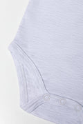 Grey Short Sleeve Baby Bodyvest (2)