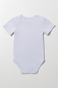 Grey Short Sleeve Baby Bodyvest (3)