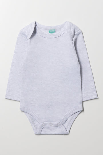 Grey Long Sleeve Bodysuit
