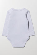 Grey Long Sleeve Bodysuit (3)