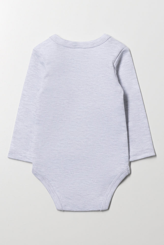 Grey Long Sleeve Bodysuit (3)