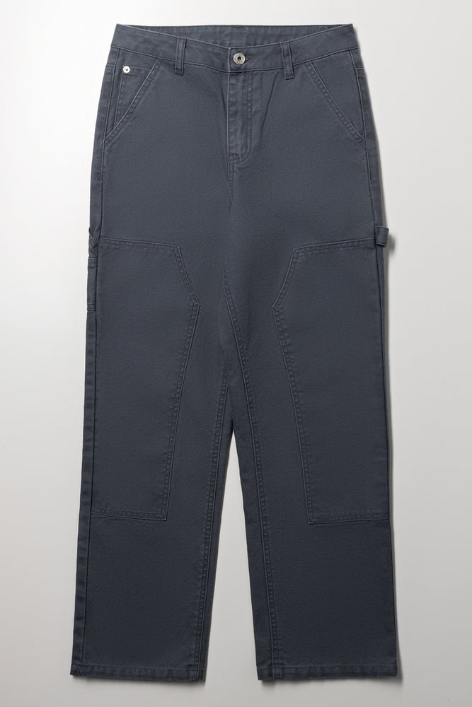 Straight Leg Pants Dark Grey | Bottoms & Jeans | Ackermans