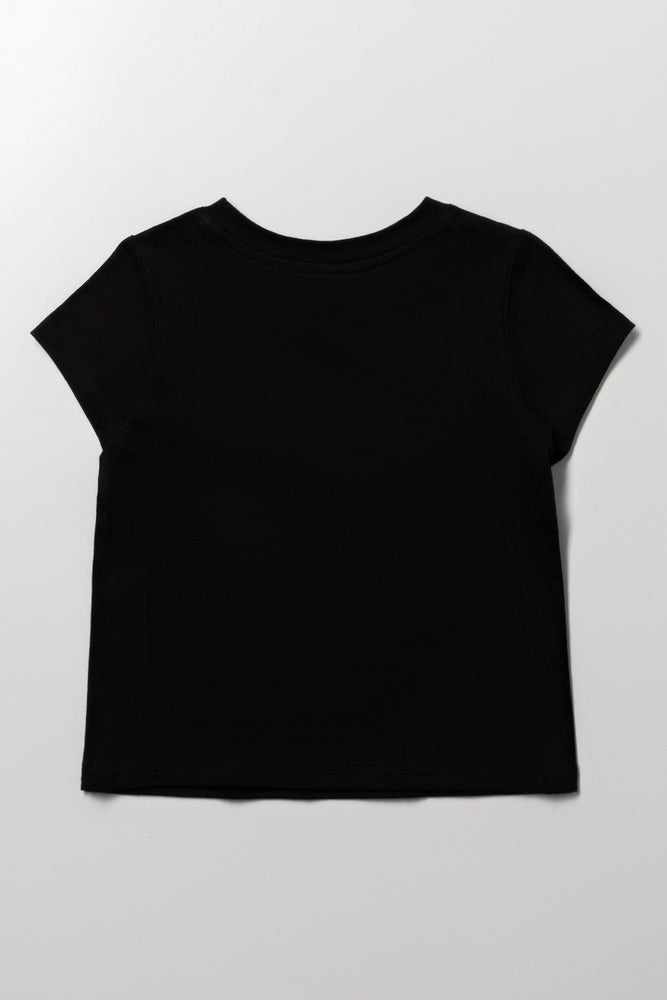 Plain T-Shirt Black (2)