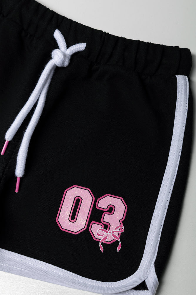 Sporty Jogger Shorts Black (1)