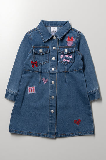Minnie Mouse Denim Dress Blue