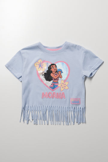 Moana Fringe T-Shirt Blue