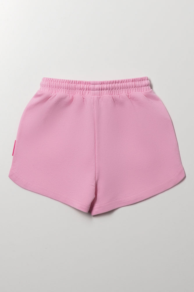 Pink Minnie Mouse Heart Shorts (2)