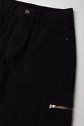 Cargo Denim Pants Black (1)